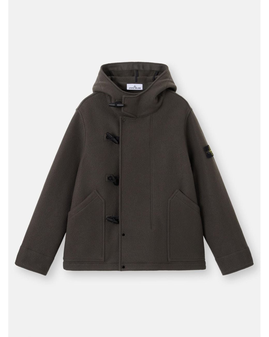 Stone Island Black 4100039 Heavy Melton for men