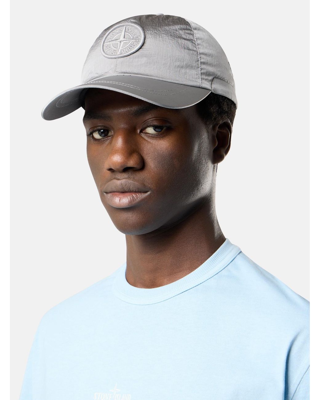 9100011 Nylon Metal Stone Island de hombre de color White