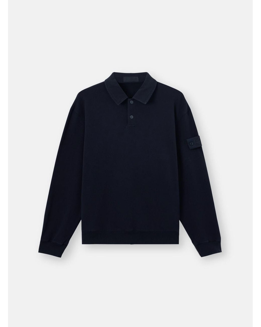 Stone Island Blue 6100026 Stretch Cotton Fleece S. I. Ghost for men
