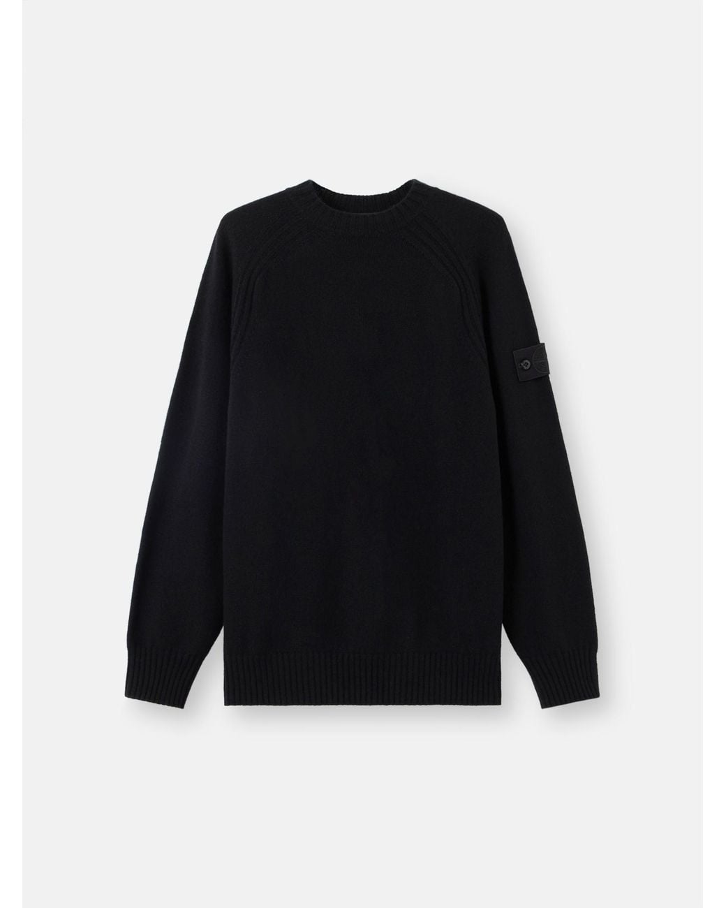 Stone Island Black 5100036 Cashmere S. I. Ghost for men