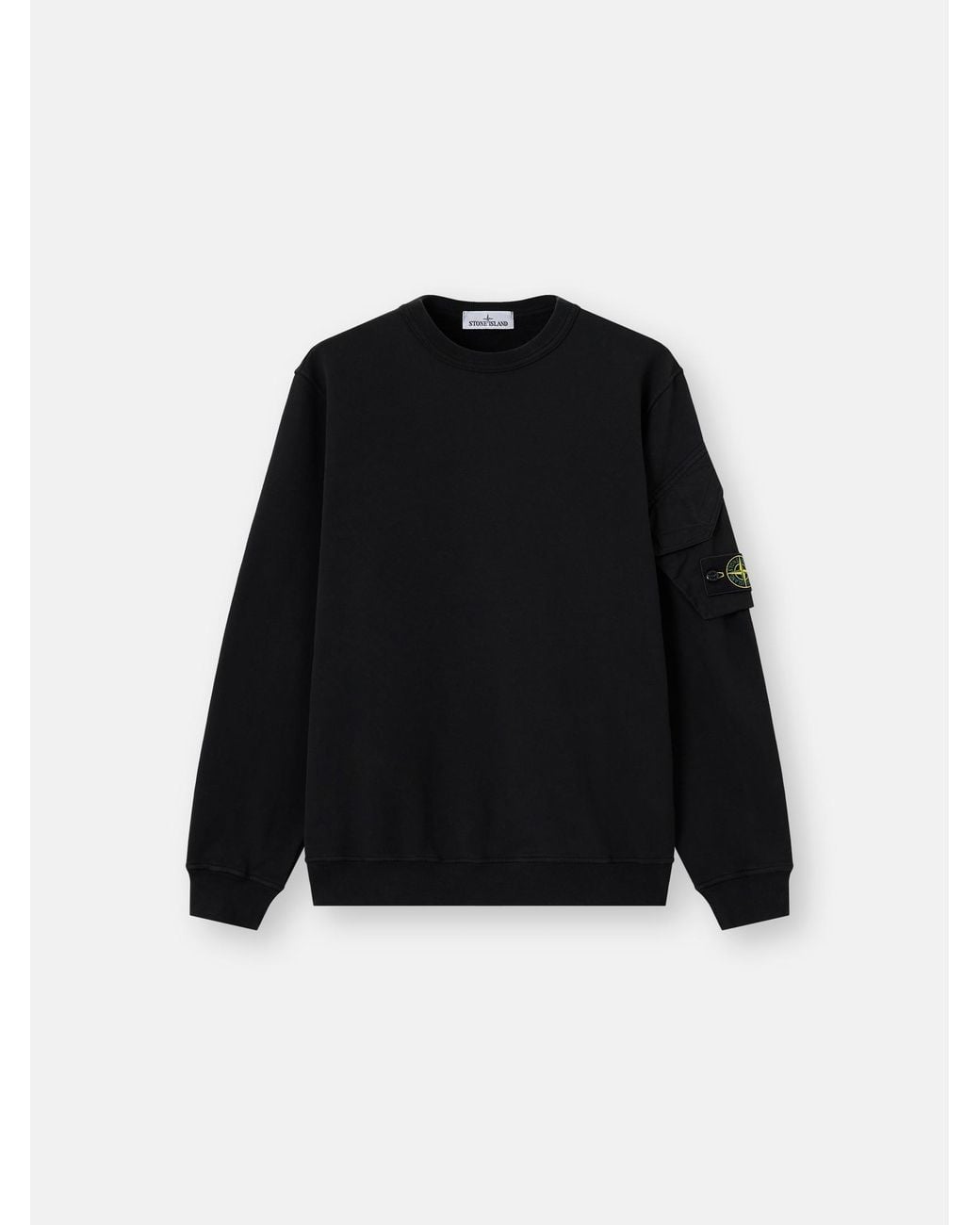 Stone Island Black 6100015 Brushed Organic Cotton Fleece for men