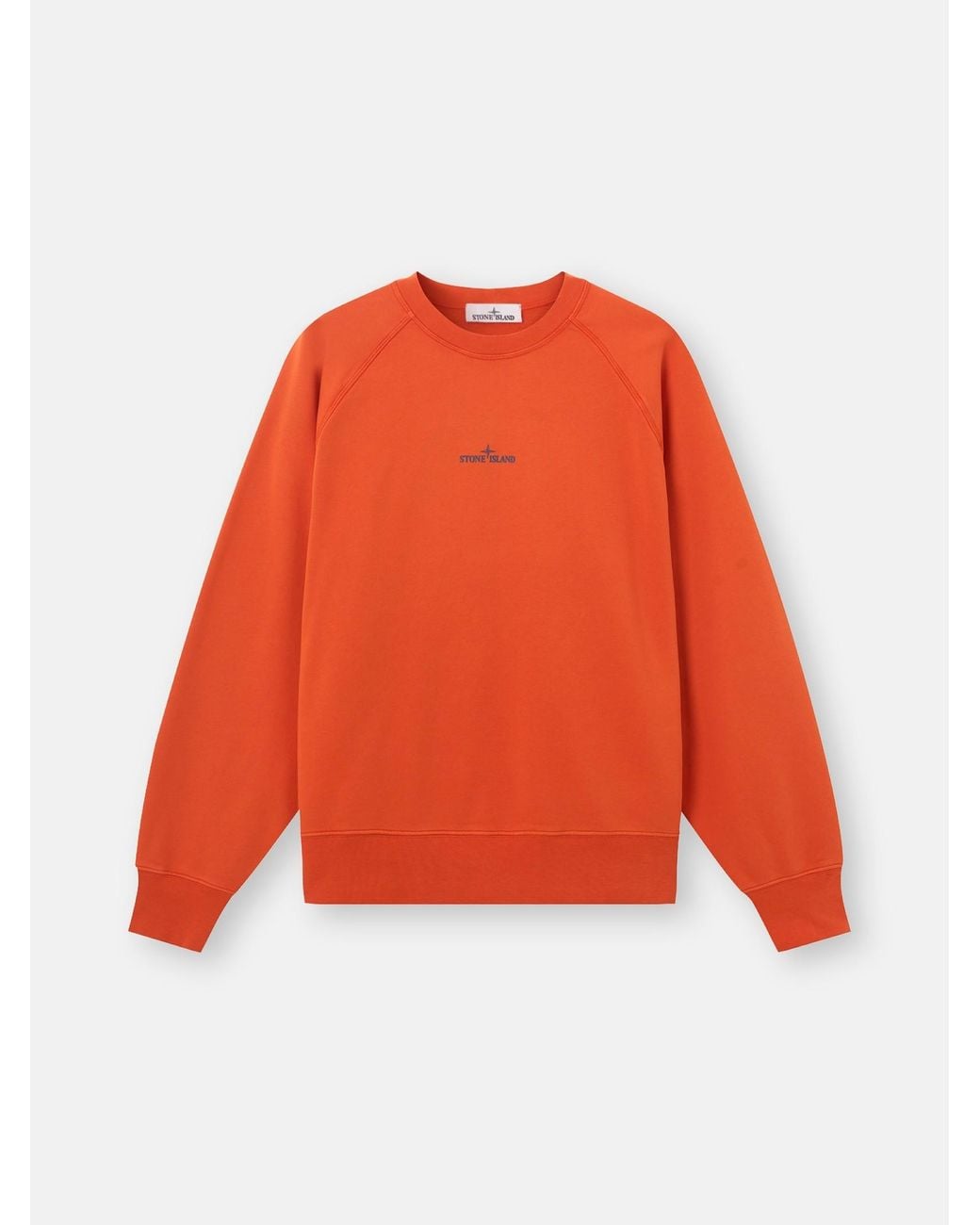 Stone Island Orange 6100008 Cotton Fleece for men