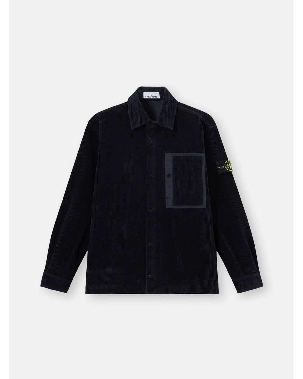 Stone Island Blue 1200016 Organic Cotton Corduroy 800 for men