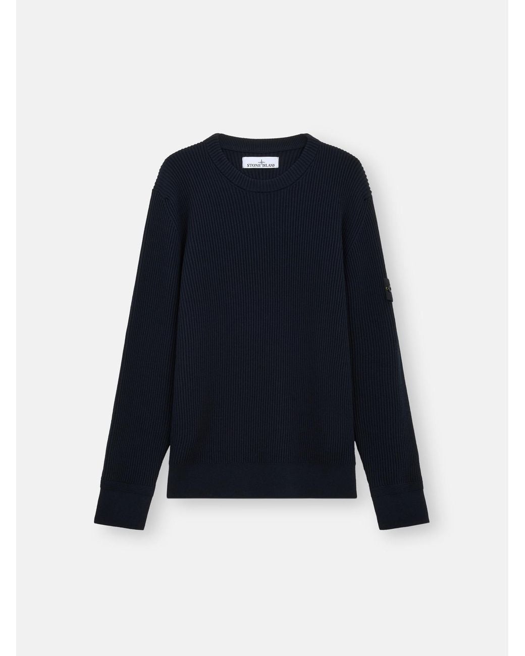 Stone Island Blue 553C2 Full Rib Rws Wool for men