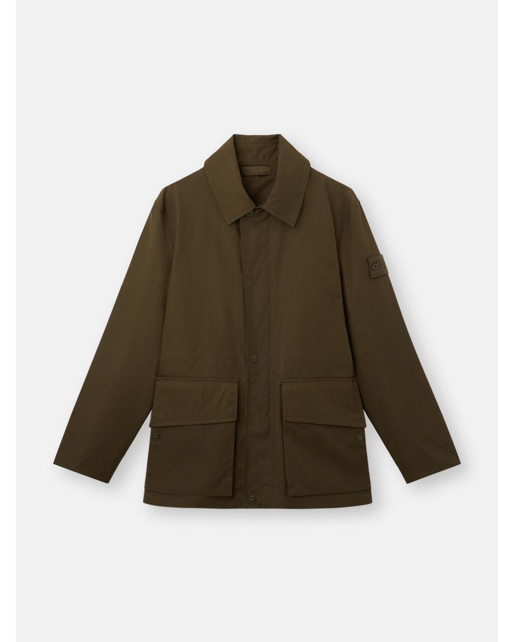 Stone Island Green Q100026 All-Weather Cotton Canvas S. I. Ghost for men
