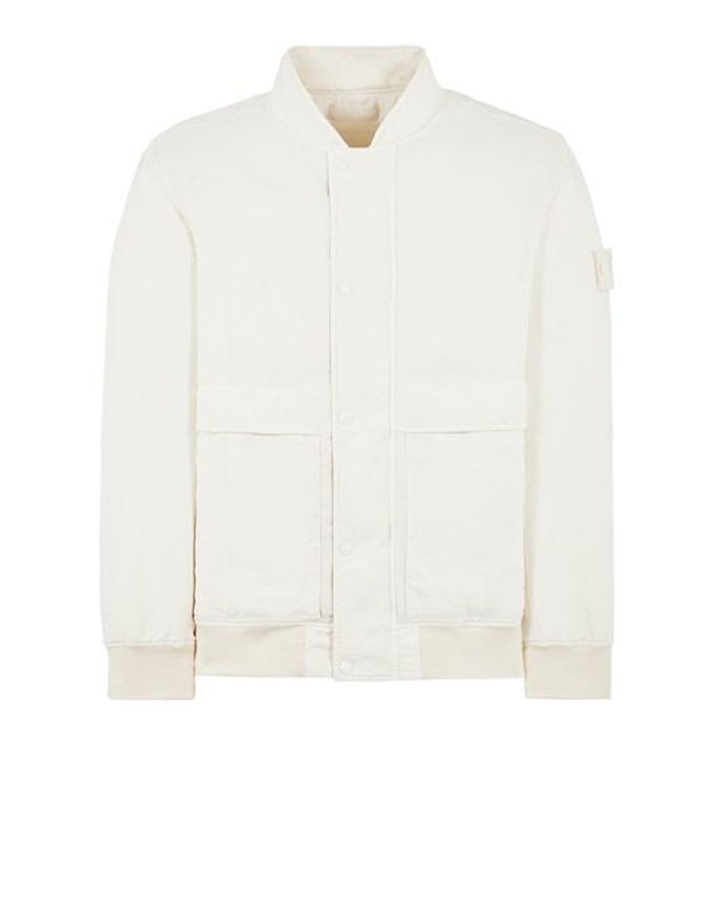 Stone Island Bomber Cupro in White for Men Lyst UK