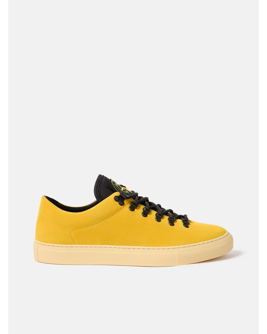 Stone Island S0102 Suede Leather in Yellow | Lyst