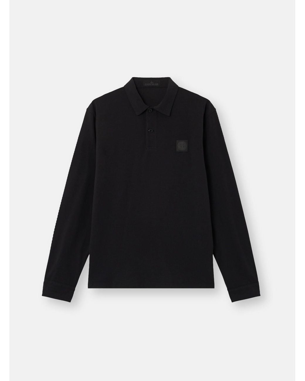 Stone Island Black 2200005 Organic Cotton Jersey Crepe S. I. Ghost for men