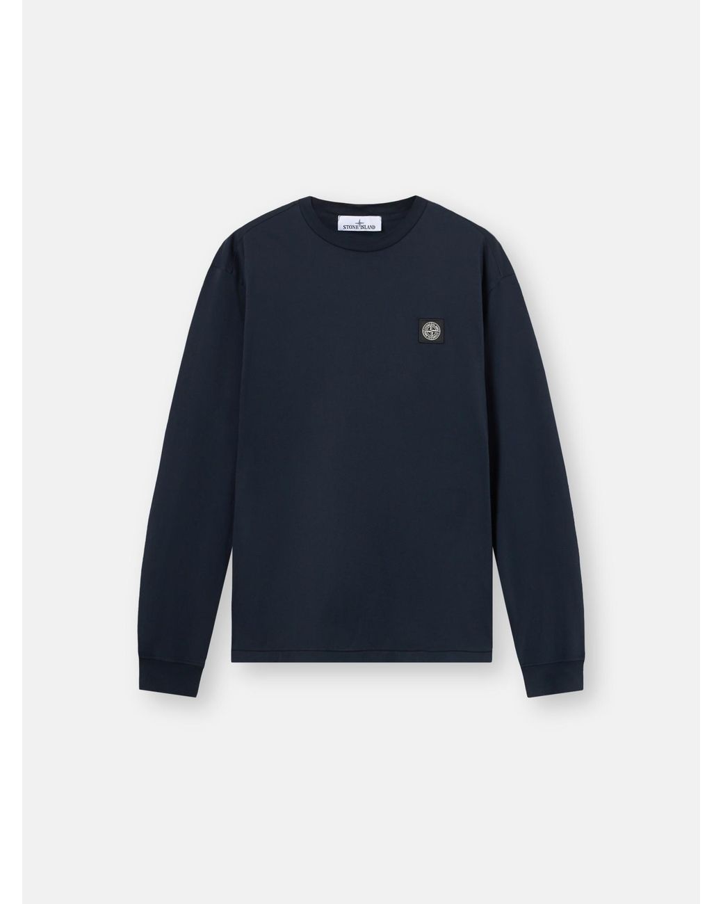 Stone Island Blue Long Sleeve T-Shirt for men