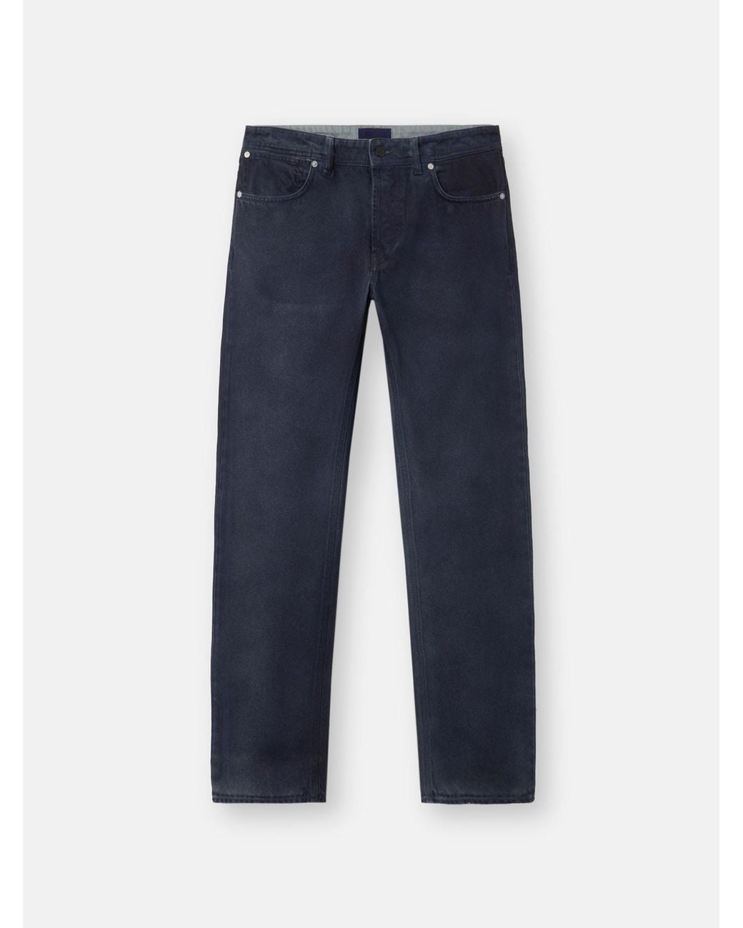 Stone Island Blue J100005 Hand Sprayed Reflective Light Bull Denim-Tc for men