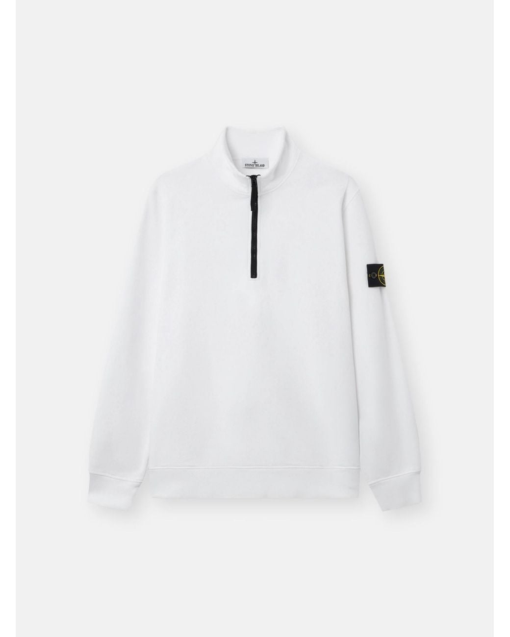 Stone Island White 6100070 Organic Cotton Fleece for men