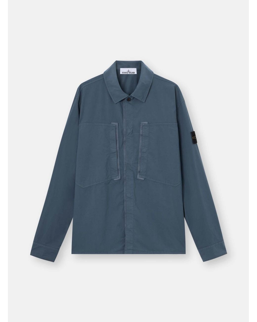 Stone Island Blue 1200005 Stretch Cotton Tela 'Paracadute' for men