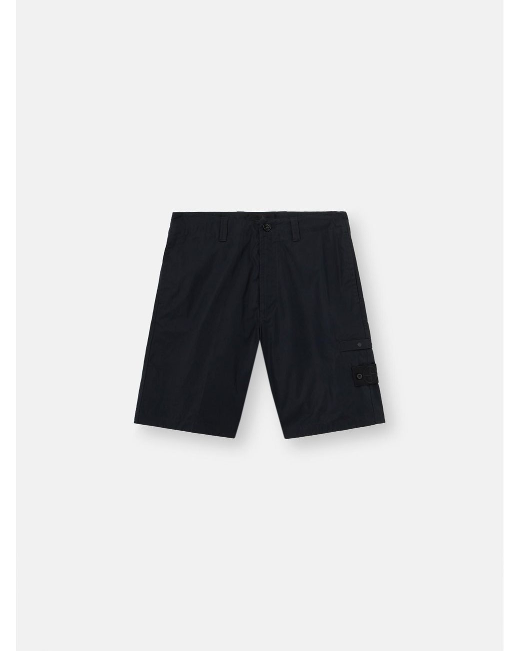 Stone Island Black L100005 All-Weather Cotton Canvas S. I. Ghost for men