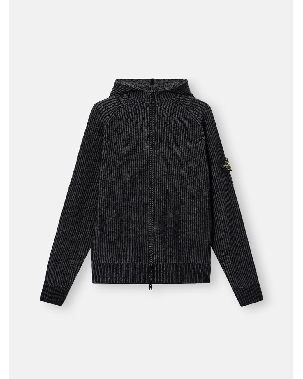 Stone Island Black 5100067 Two-Tone Vanisé Cashmere for men