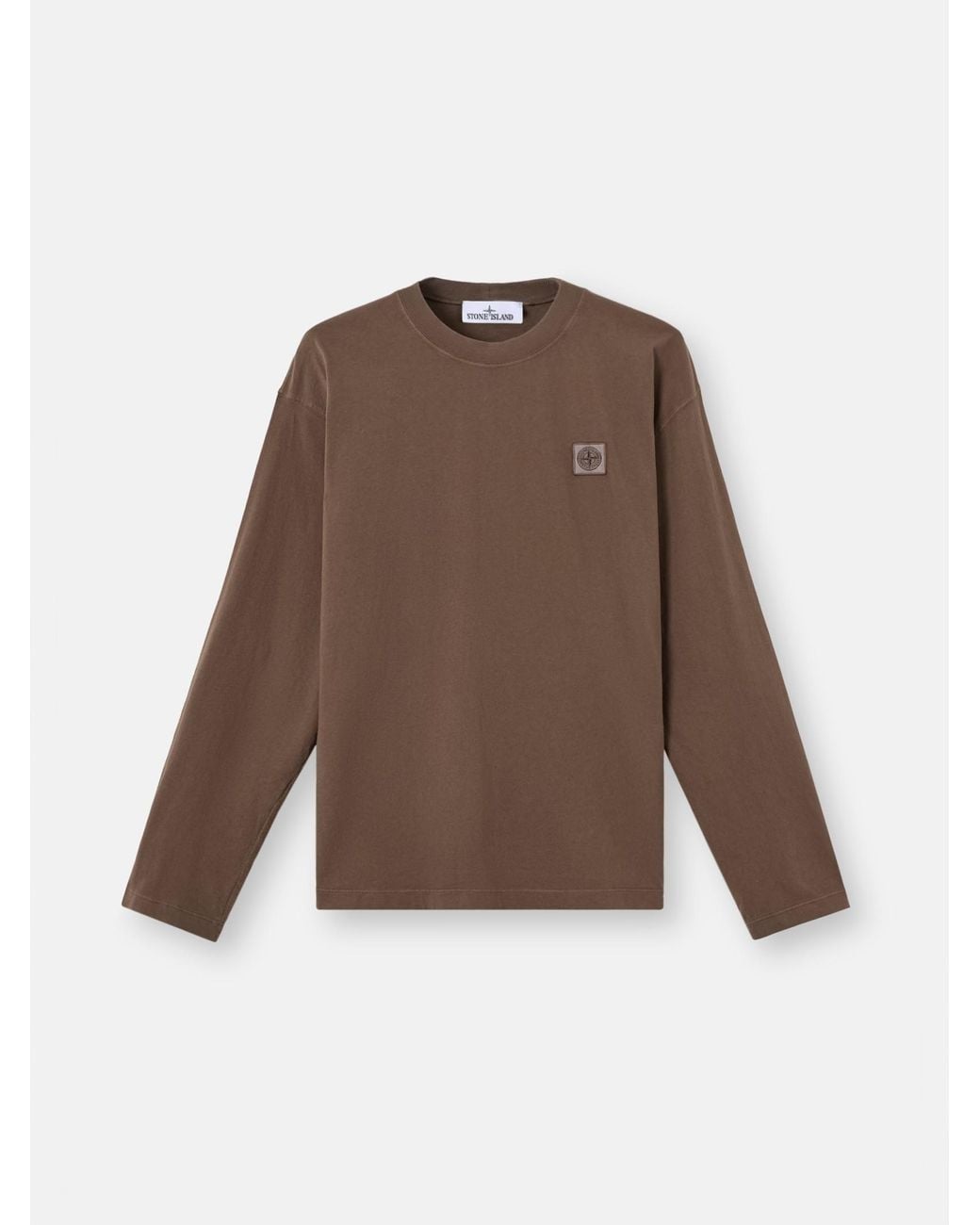 Stone Island Brown 2100007 Organic Cotton Jersey for men