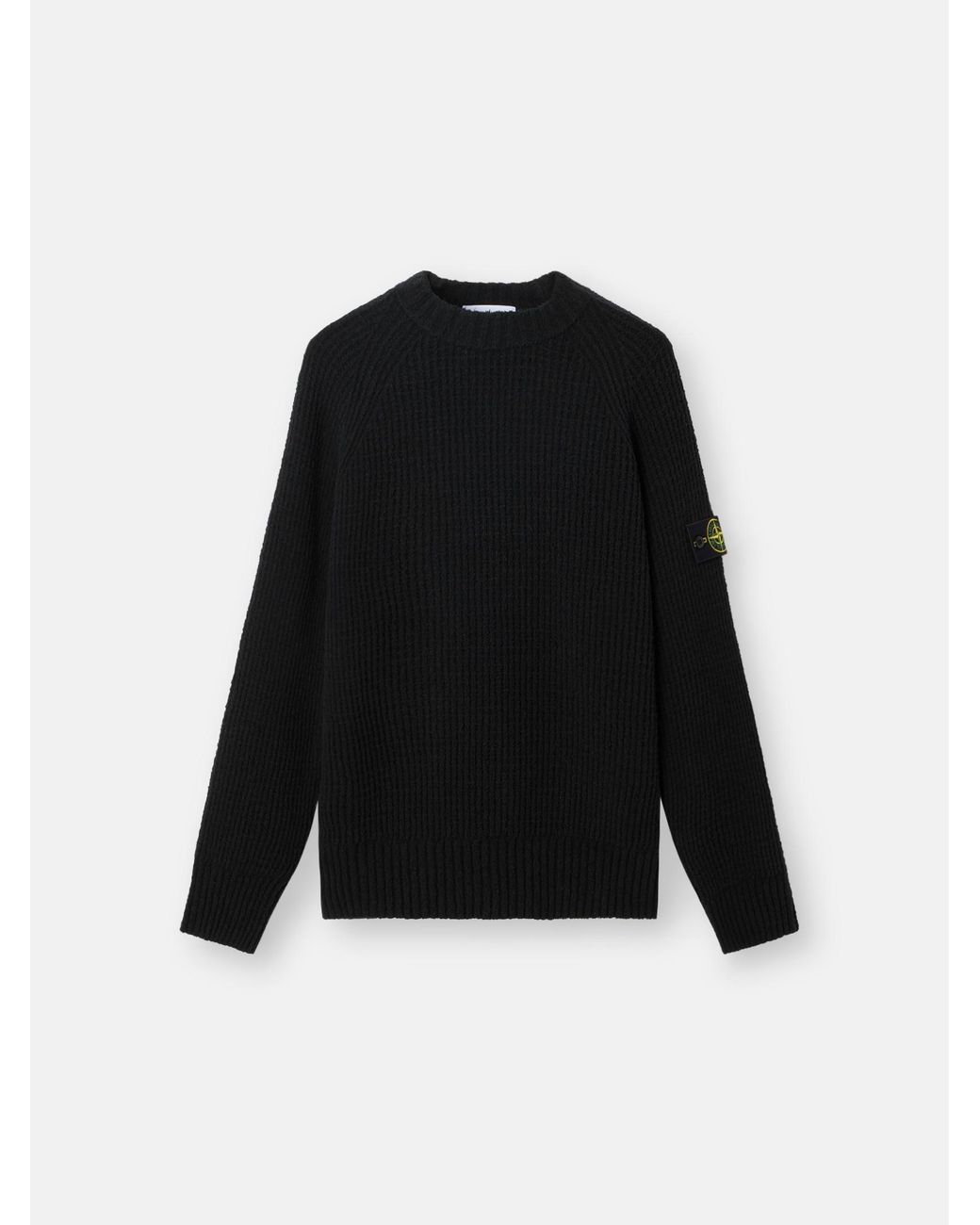 Stone Island Black 5100001 Full Rib Cotton Bouclé for men
