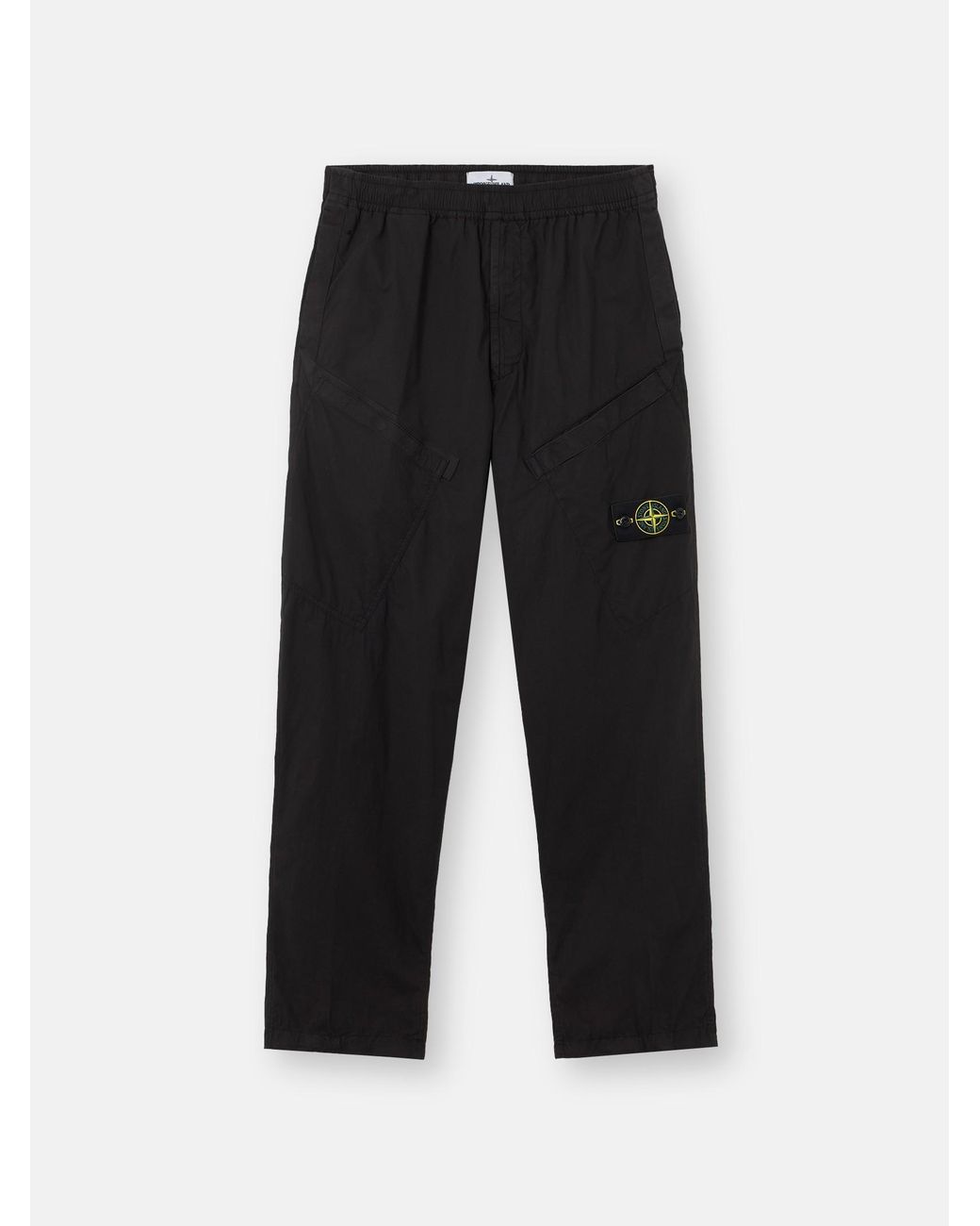 Stone Island Black 3100006 Stretch Cotton Tela 'Paracadute' for men