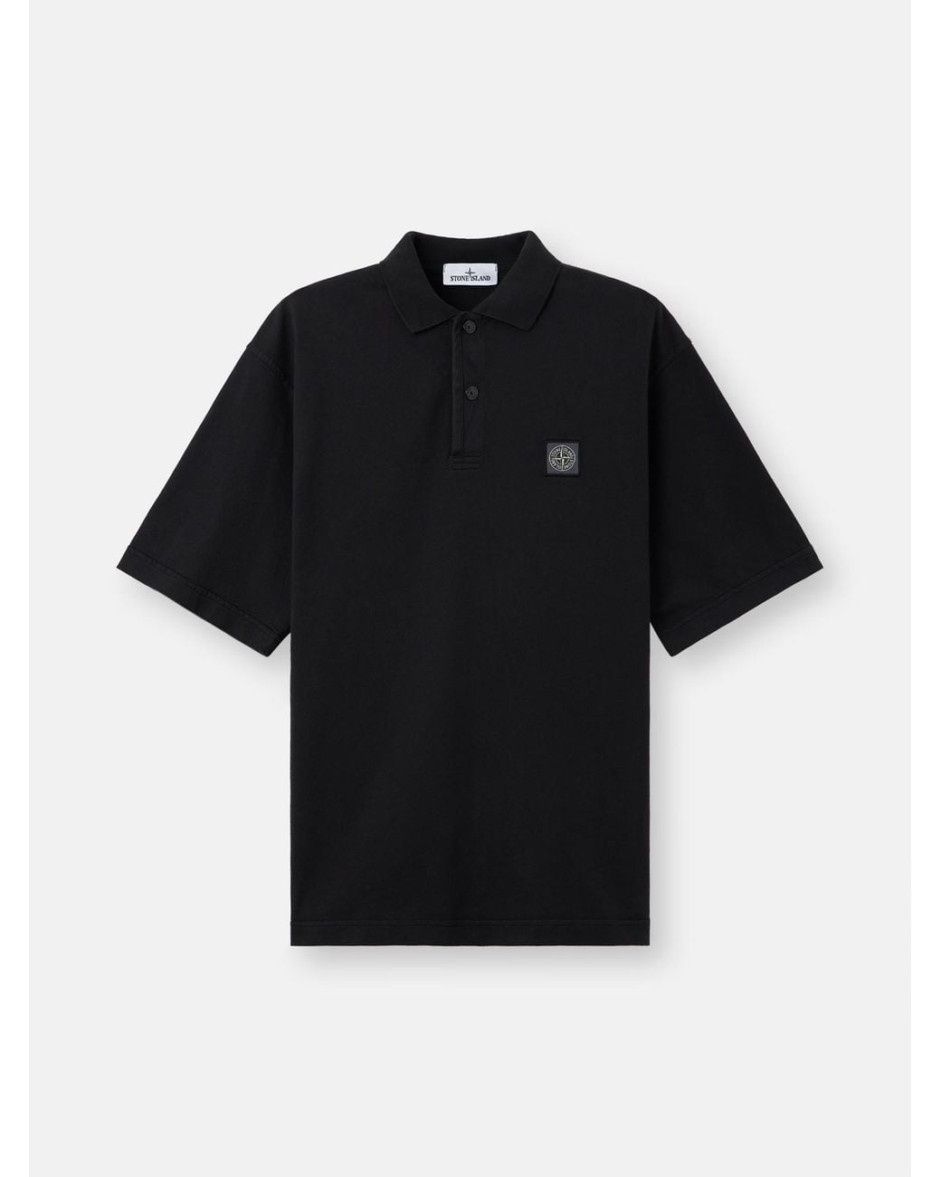Stone Island Black 6100004 Organic Heavy Cotton Jersey for men