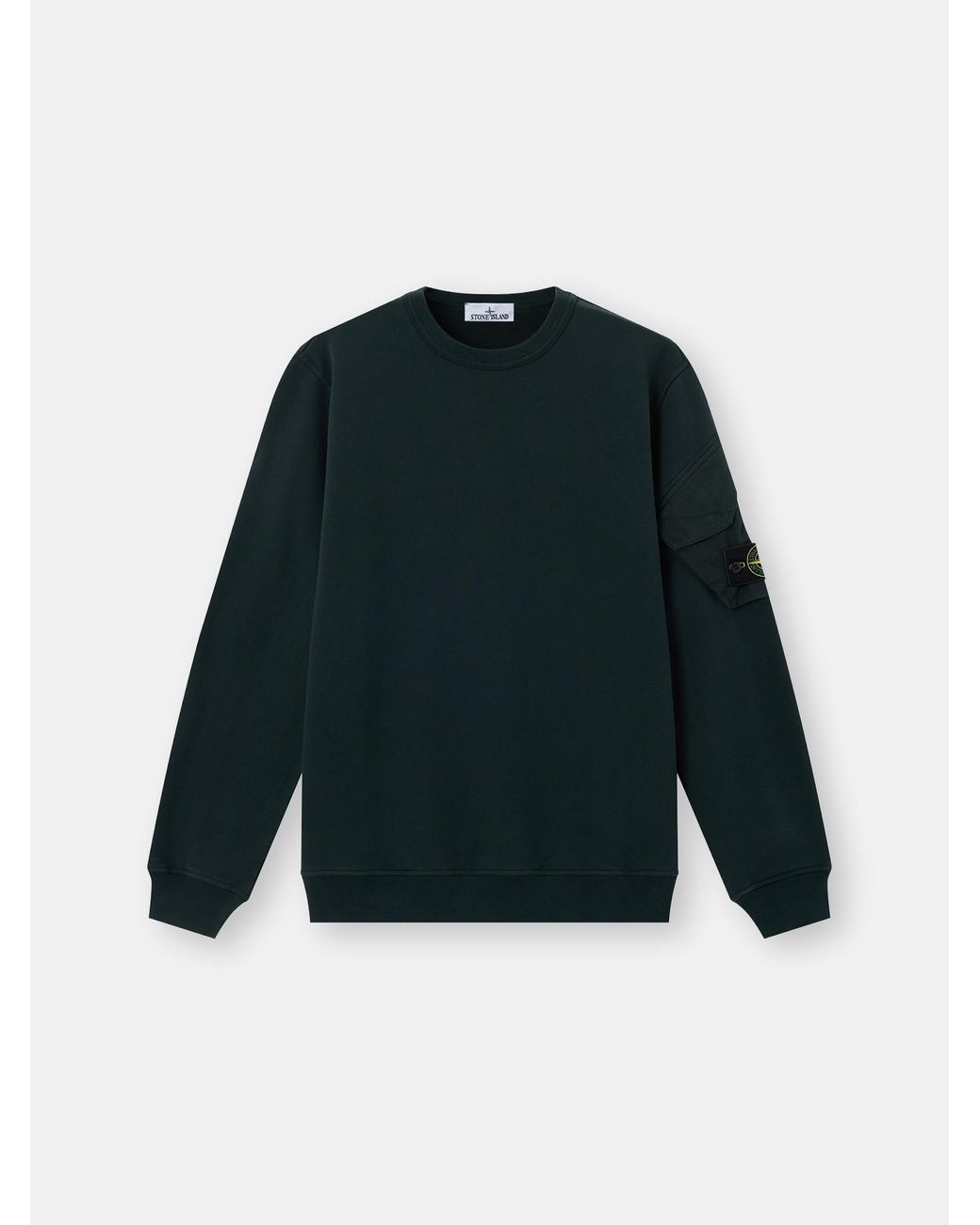 Stone Island Green 6100015 Brushed Organic Cotton Fleece for men