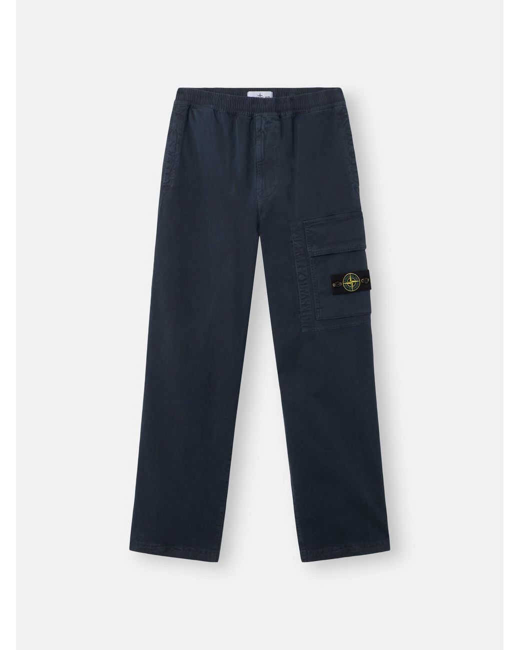 Stone Island Blue 3100036 Stretch Organic Broken Twill Cotton 'Old' Effect for men