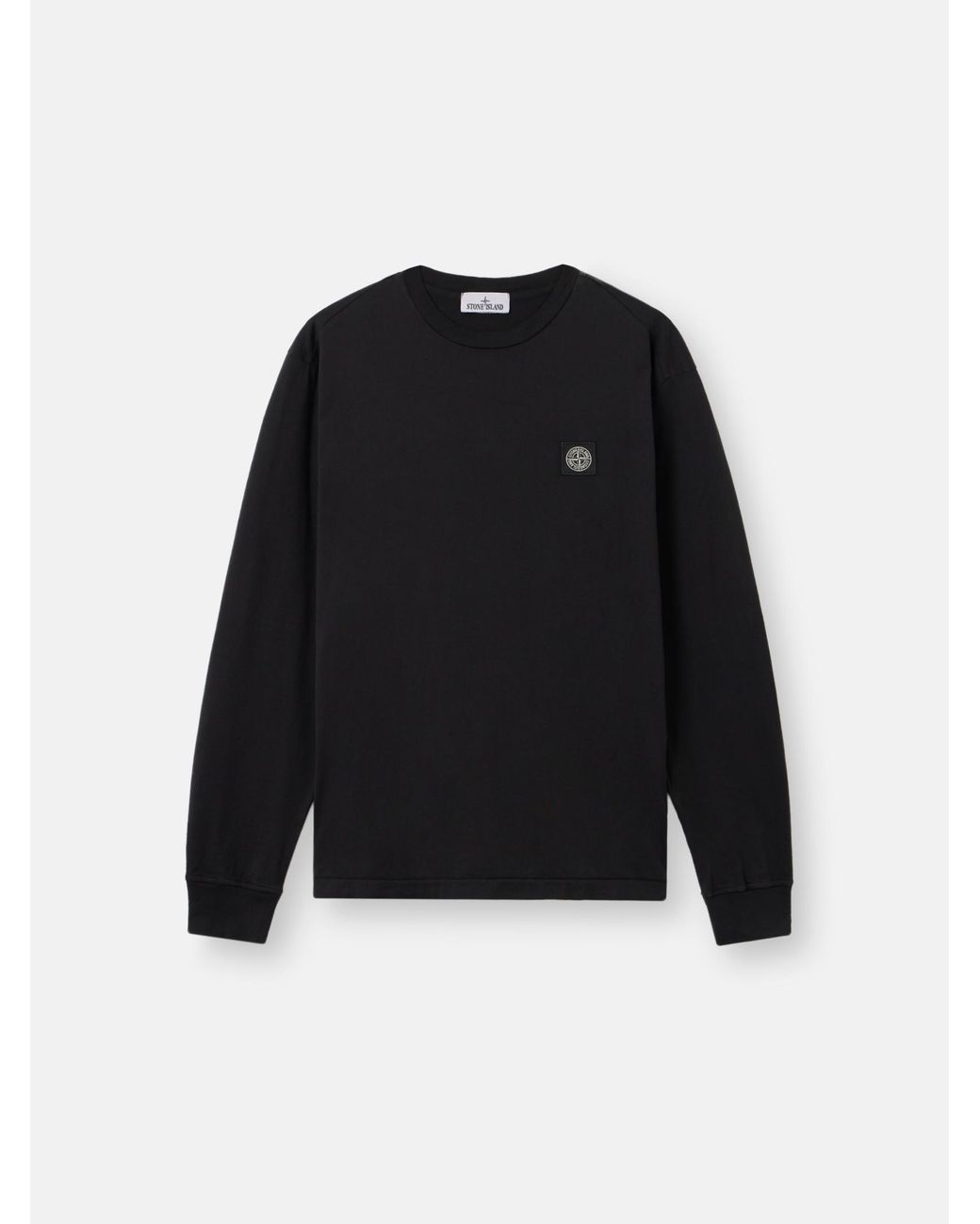 Stone Island Black 2100031 60/2 Cotton Jersey for men