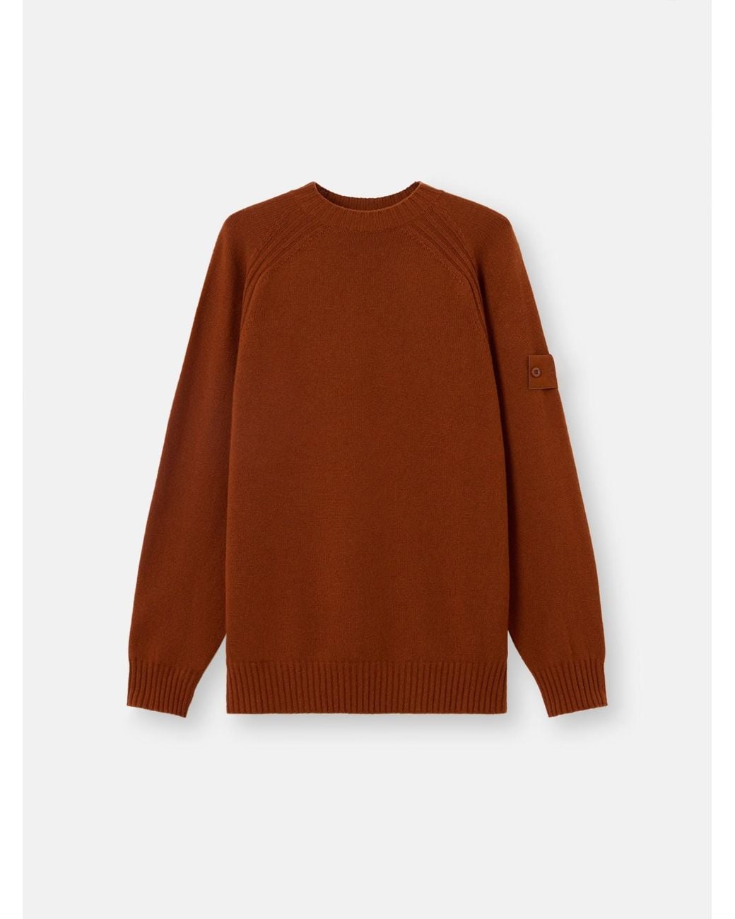 Stone Island Brown 5100036 Cashmere S. I. Ghost for men