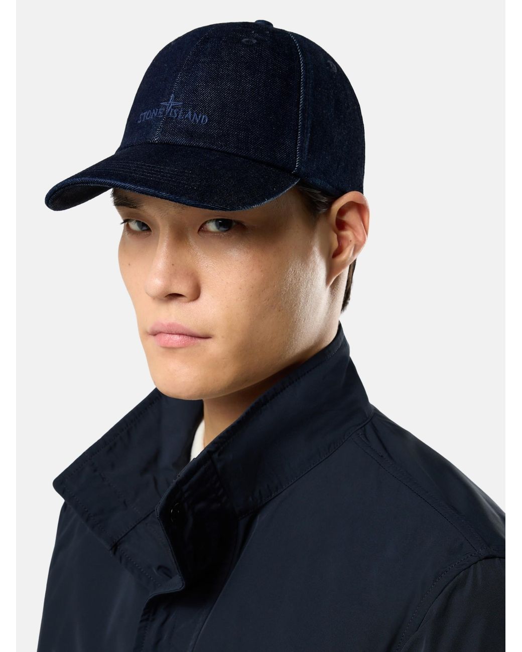 9100001 Denim-Rinsed Stone Island de hombre de color Blue