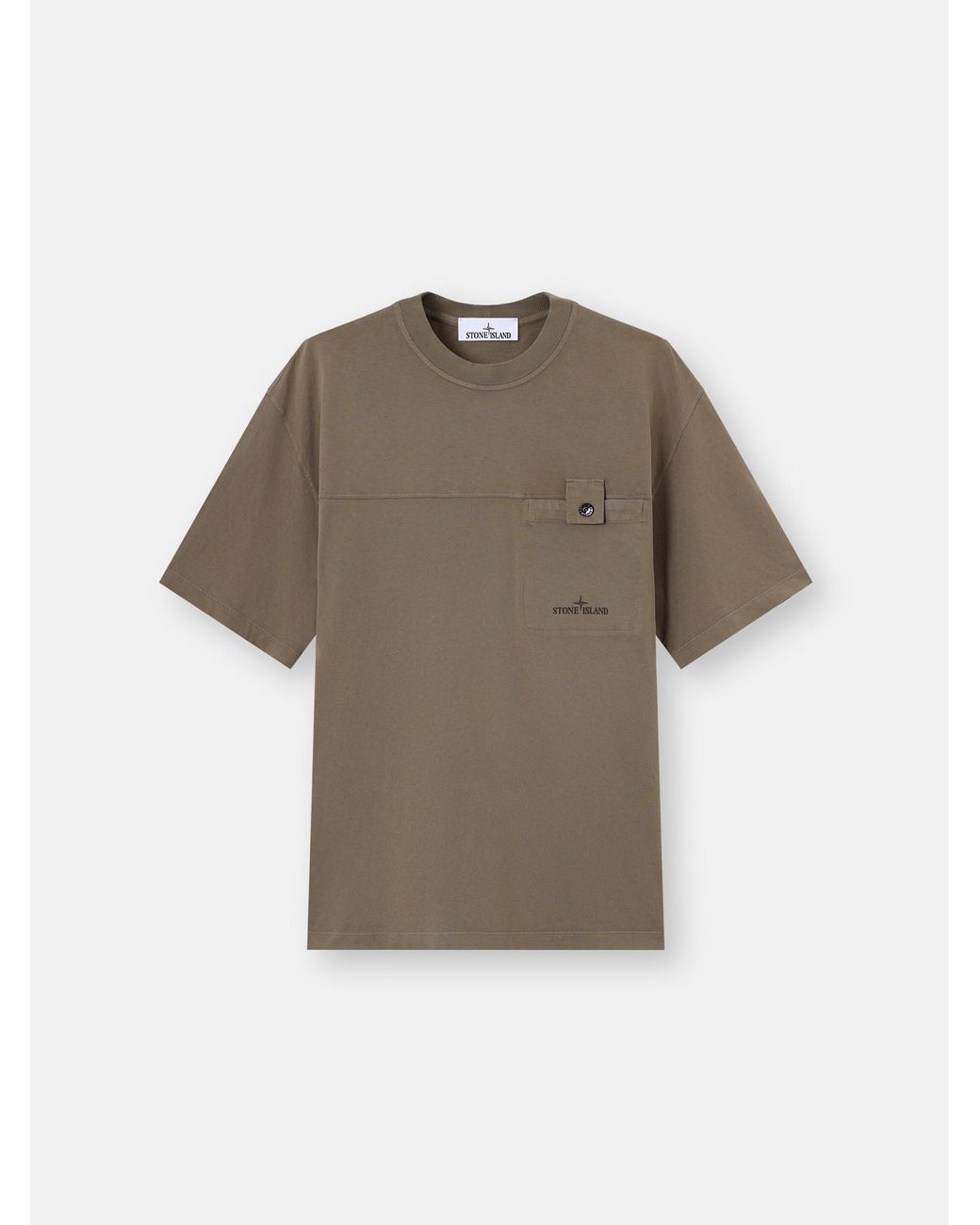 Stone Island Gray 2100028 Organic Cotton Jersey for men