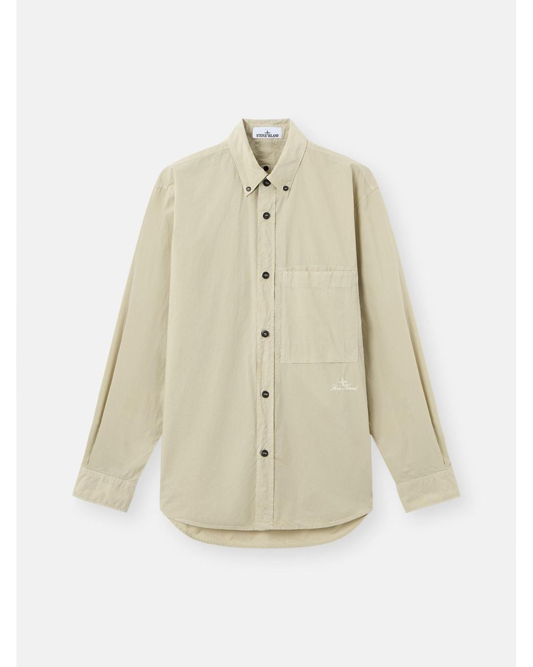 Stone Island White 1100002 Organic Cotton Tela 'Paracadute' for men