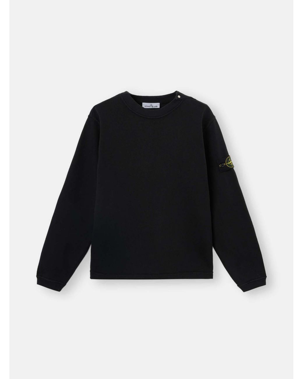 Stone Island Black 6100036 Heavy Cotton Jersey for men