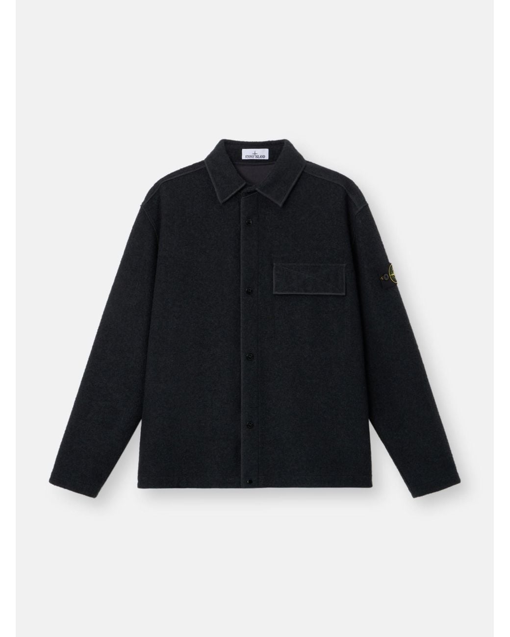 Stone Island Black 1200034 Micro Bouclé for men