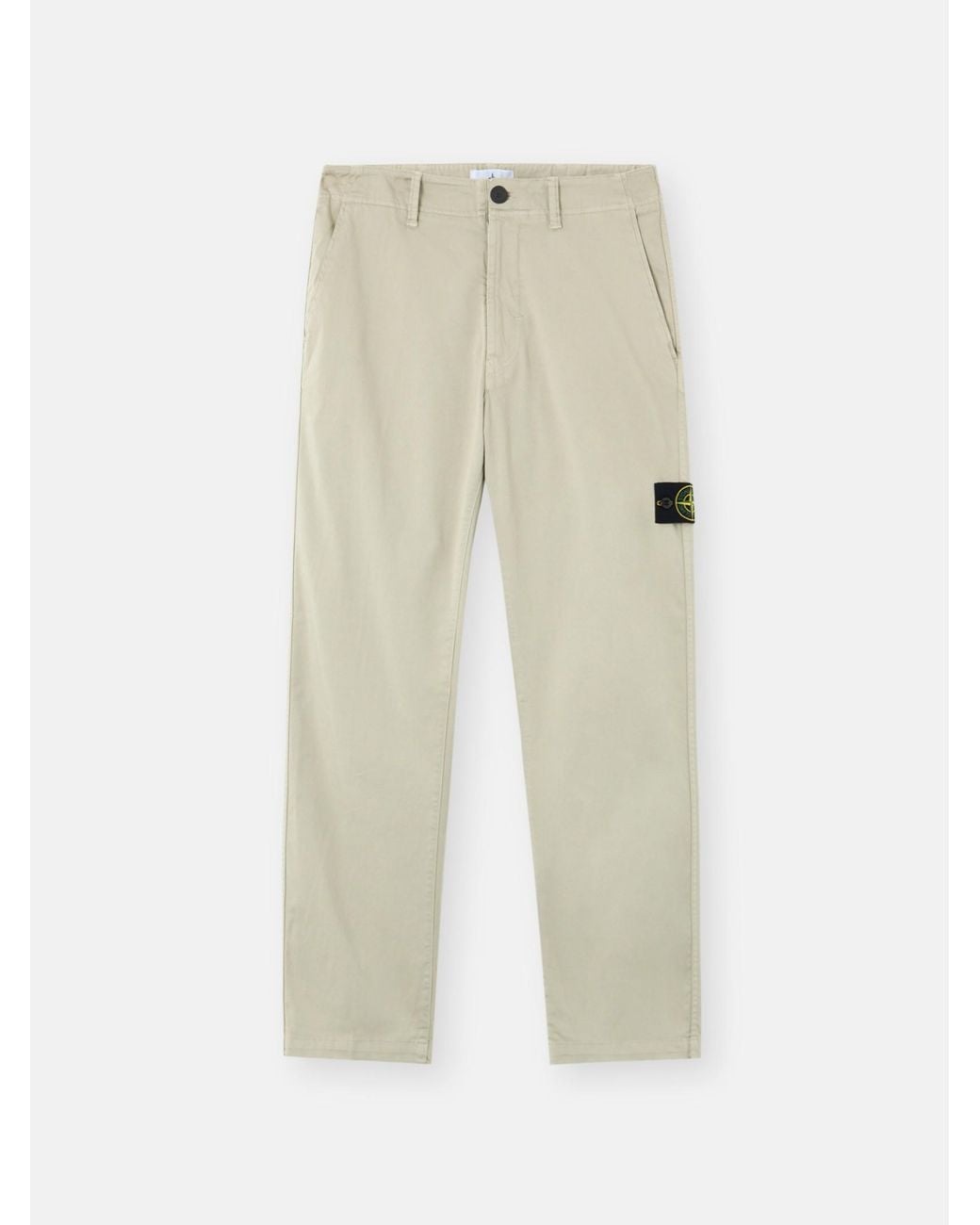 Stone Island White Style Utility Trousers For for men
