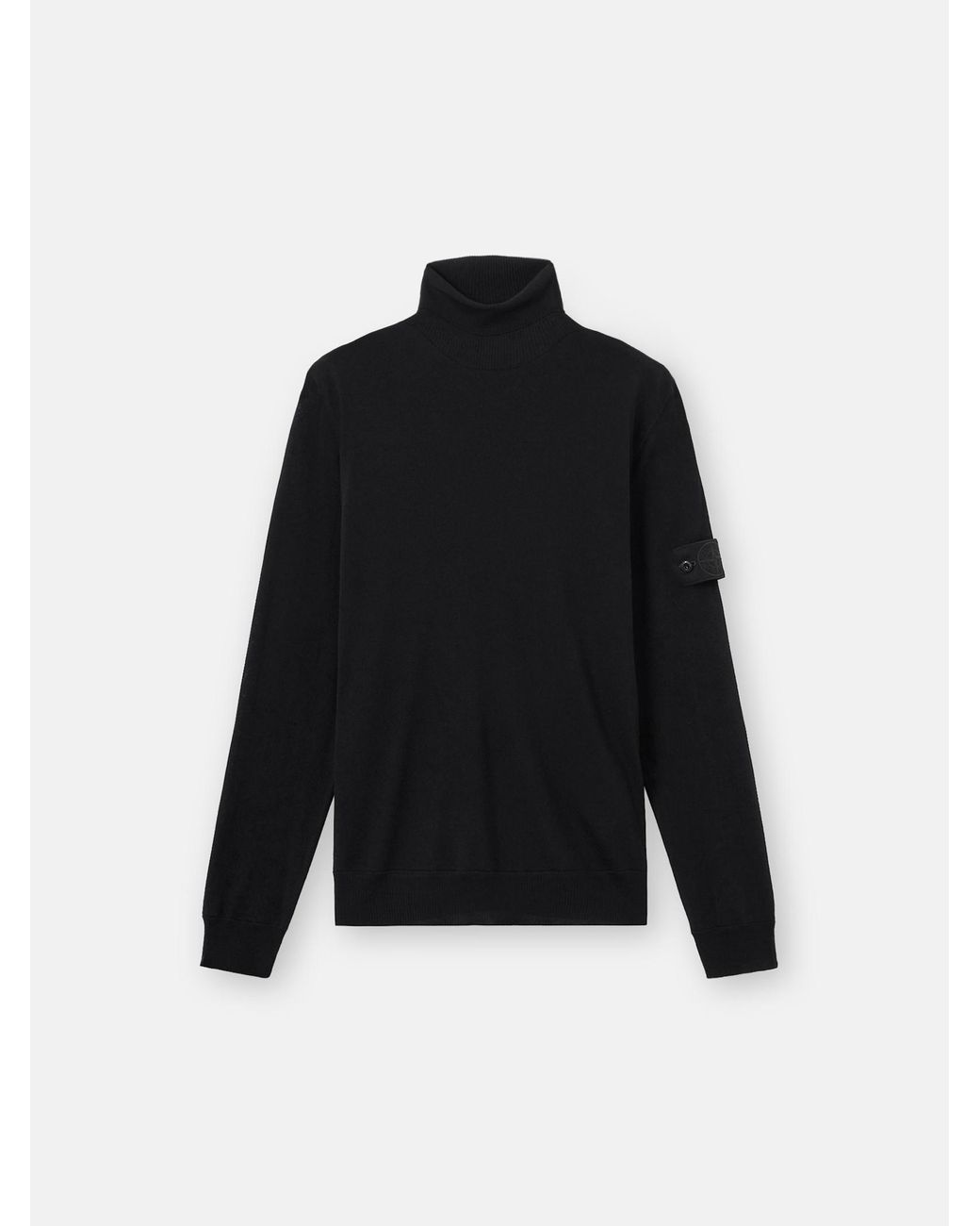 Stone Island Black 5100066 Light Pure Rws Wool S. I. Ghost for men