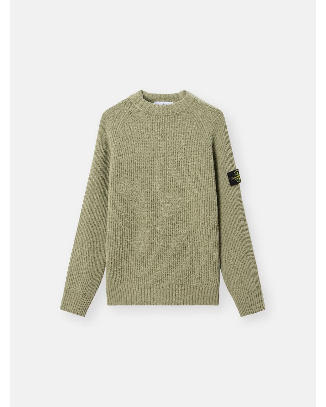 Stone Island Green 5100001 Full Rib Cotton Bouclé for men