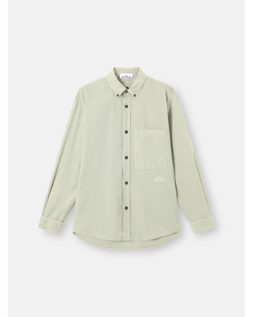 Stone Island White 1100002 Organic Cotton Tela 'Paracadute' for men
