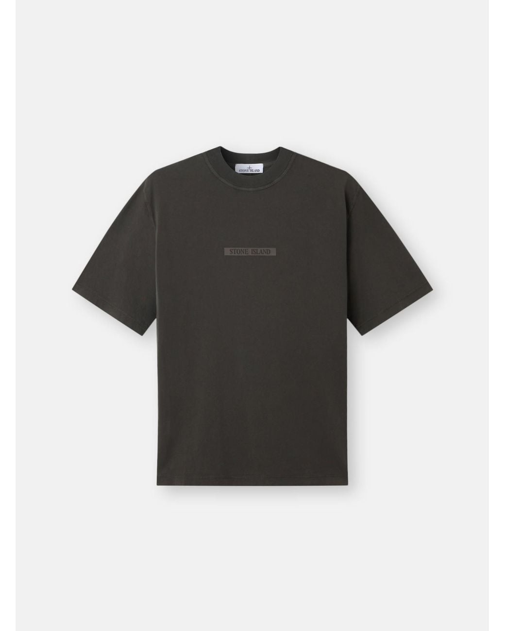 Stone Island Black Garment-Dyed T-Shirt for men