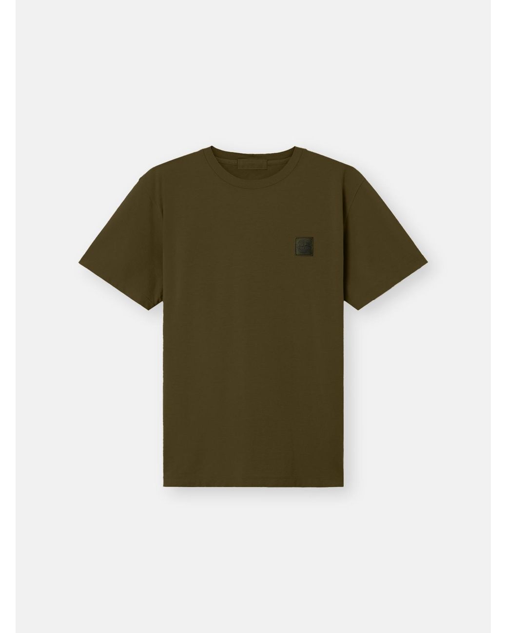 Stone Island Green 2100035 Organic Cotton Jersey Crepe S. I. Ghost for men