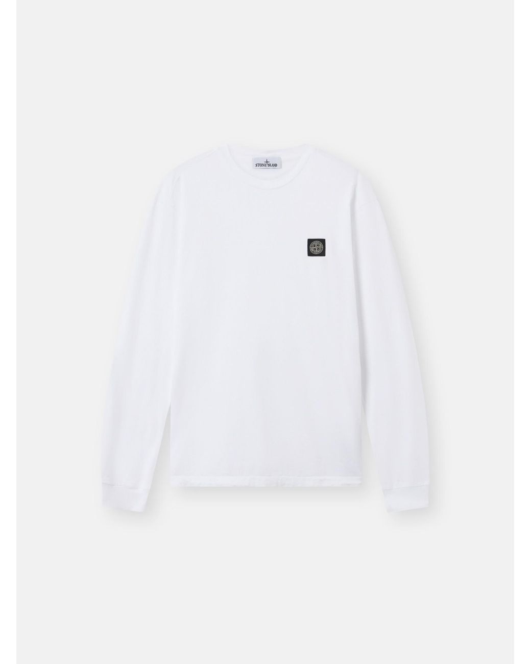 Stone Island White 2100031 60/2 Cotton Jersey for men