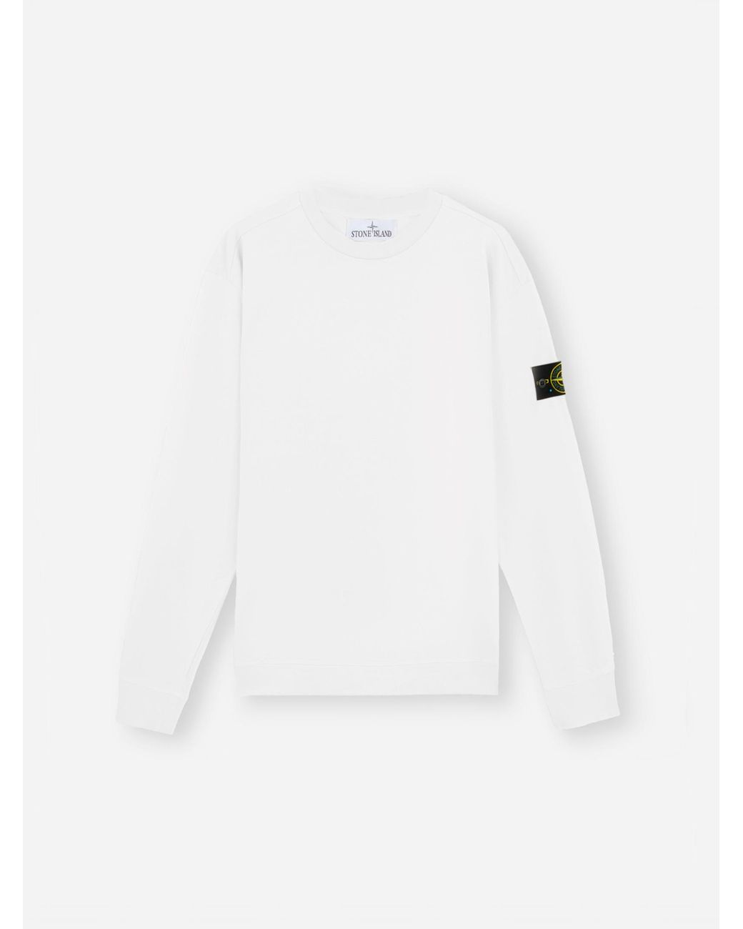 STONE ISLAND　63750 HEAVY COTTON JERSEY Stone Island 63750 Heavy Cotton Jersey in White for Men | Lyst