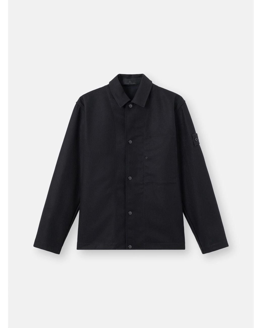 Stone Island Blue 1200020 Wool Nylon Flannel S. I. Ghost for men