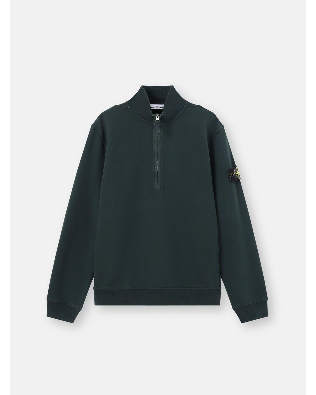 Stone Island Green 6100068 Brushed Organic Cotton Fleece for men