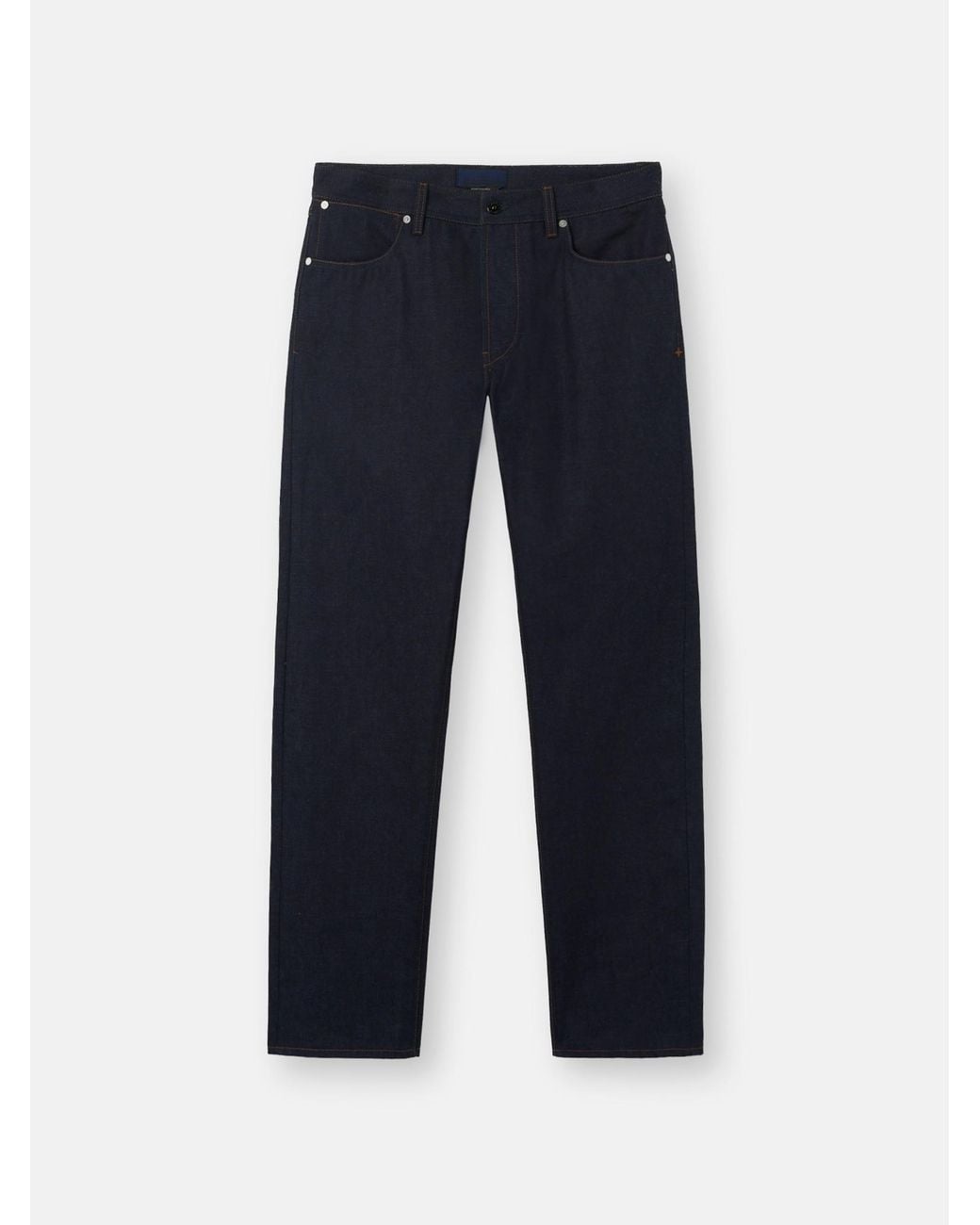 Stone Island Blue J100008 Selvedge Denim-Raw for men