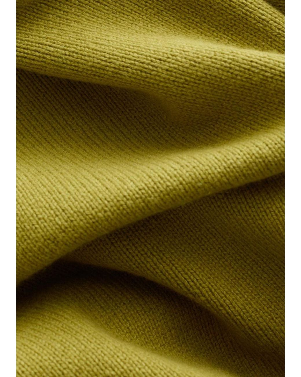 & Other Stories Yellow Cashmere And Cotton Jumper