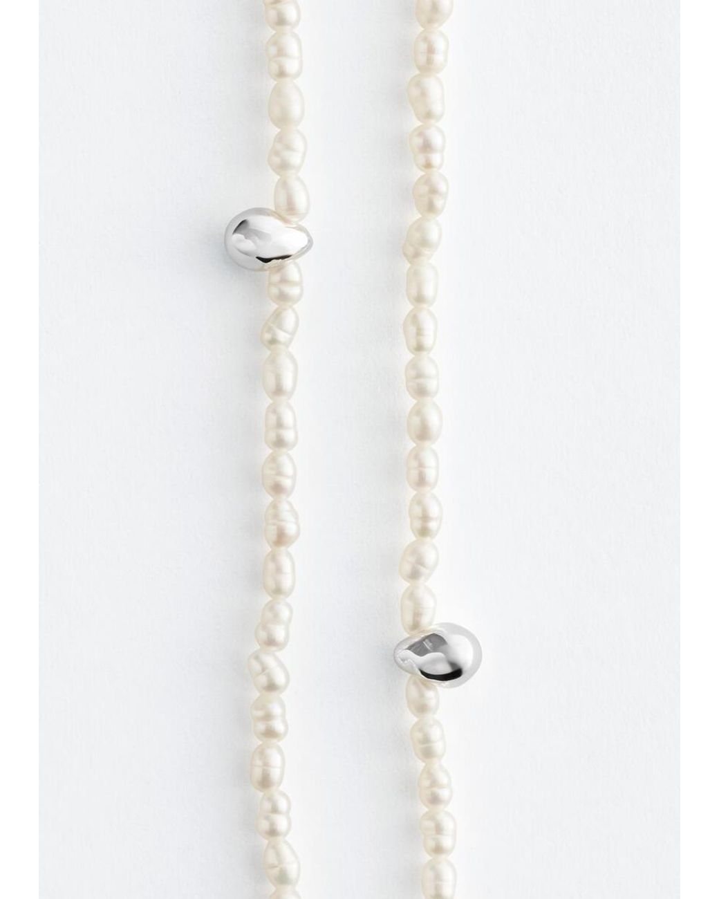 & Other Stories Blue Freshwater Pearl Necklace