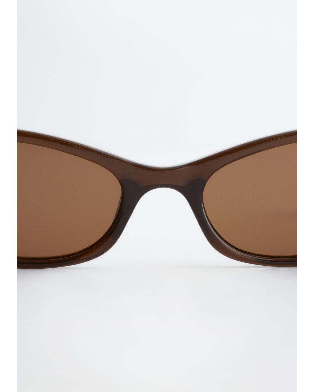 & Other Stories White Oval Frame Sunglasses
