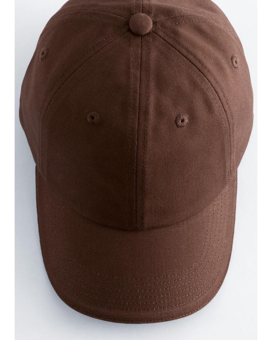 & Other Stories Brown Cotton-Twill Baseball Cap