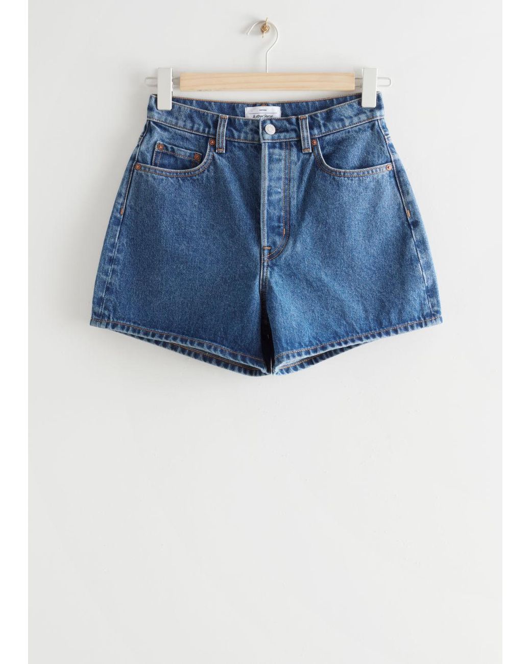 & Other Stories Baumwolle forever jeansshorts aus baumwolle in Blau Damen Bekleidung Kurze Hosen Jeans-Shorts und Denim-Shorts 