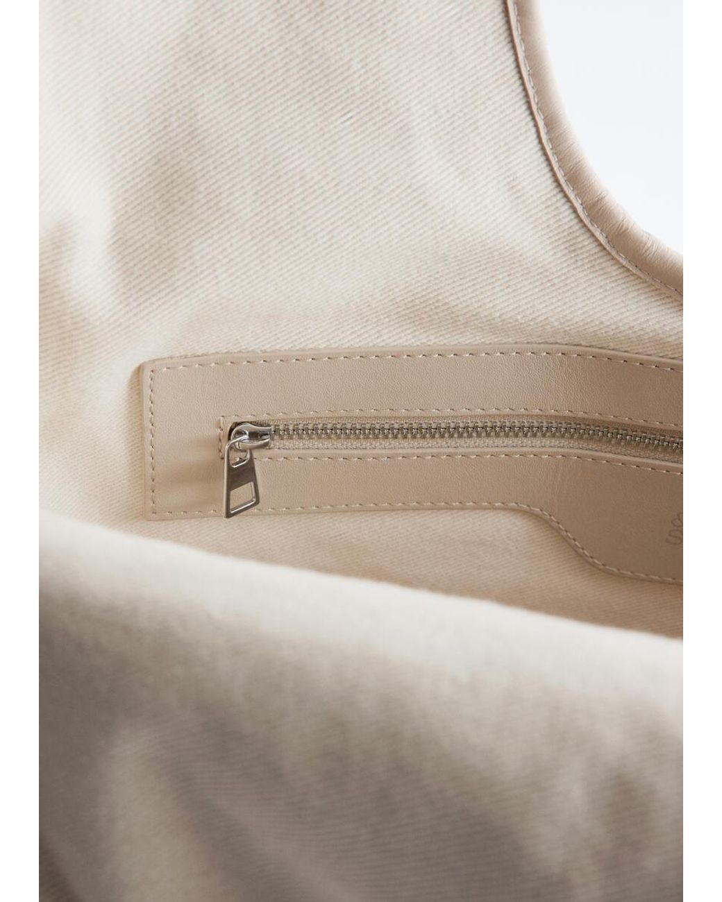 & Other Stories Natural Braided Leather Tote