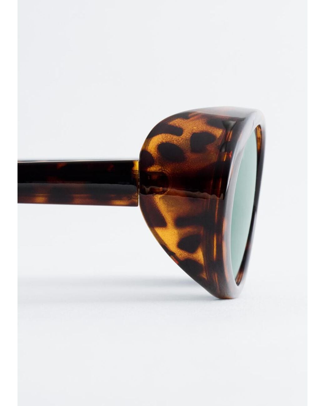 & Other Stories Brown Oval Sunglasses