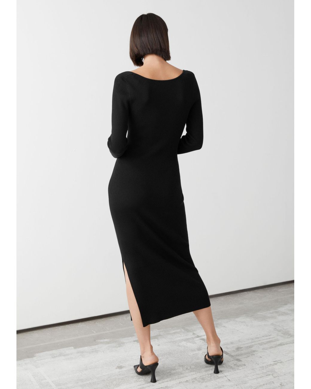 \u0026 Other Stories Ribbed Sweetheart Neck 